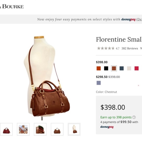 🍃🌸 Dooney & Bourke Florentine Satchel Handbag 🌸 - Picture 4 of 16